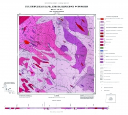 M-35-XXX (Гайсин). Геологическая карта кристаллического основания. Серия Центральноукраинская