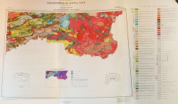 M-46,(47). Государственная геологическая карта СССР (Кызыл). Карта дочетвертичных образований