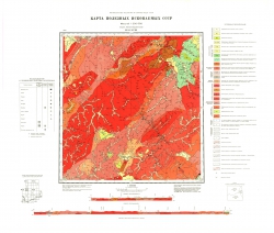 M-52-XVIII. Карта полезных ископаемых СССР. Серия Хингано-Буреинская