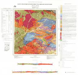 M-53-III. Карта полезных ископаемых и закономерностей их размещения Российской федерации. Серия Хингано-Буреинская.