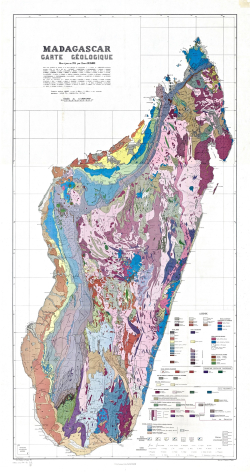Madagascar carte geologique / Геологическая карта Мадагаскара