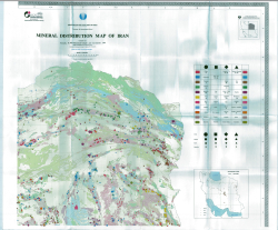 Mineral distribution map of Iran / Карта полезных ископаемых Ирана