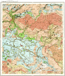N-36-VII. Геологическая карта СССР. Карта полезных ископаемых четвертичных отложений. Белорусская серия