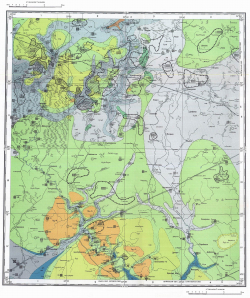 N-36-XVI. Геологическая карта СССР. Карта полезных ископаемых. Московская серия