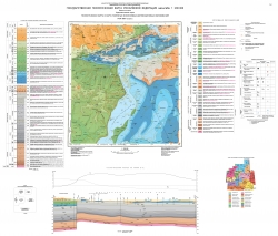 N-39-XXV (Сызрань). Государственная геологическая карта Российской Федерации. Издание второе. Средневолжская серия. Геологическая карта и карта полезных ископаемых доплиоценовых образований