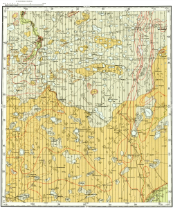 N-43-I. Геологическая карта СССР. Геологическая карта и карта полезных ископаемых четвертичных образований. Ишимская серия