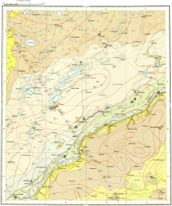 N-43-II. Геологическая карта СССР. Геологическая карта и карта полезных ископаемых дочетвертичных образований. Ишимская серия