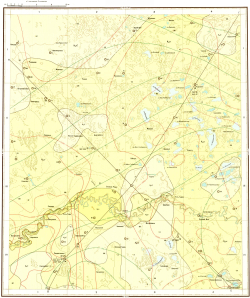 N-43-IV. Геологическая карта СССР. Геологическая карта дочетвертичных образований. Западно-Сибирская серия