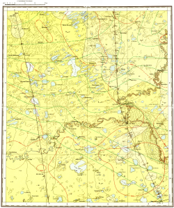 N-43-V. Геологическая карта СССР. Геологическая карта и карта полезных ископаемых дочетвертичных образований. Кулундинско-Барабинская серия