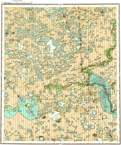 N-43-V. Геологическая карта СССР. Геологическая карта и карта полезных ископаемых четвертичных образований. Кулундинско-Барабинская серия