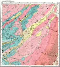 N-48-XXVIII. Геологическая карта СССР. Геологическая карта и карта полезных ископаемых дочетвертичных образований. Прибайкальская серия