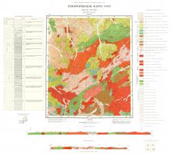 N-53-IV. Геологическая карта СССР. Серия Джугджурская.