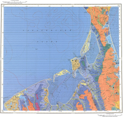 N-54-XXII,XXIII. Геологическая карта Российской Федерации. Карта четвертичных отложений. Сахалинская серия