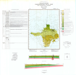 O-34-XI (Кярдла). Геологическая карта СССР. Карта дочетвертичных отложений. Прибалтийская серия