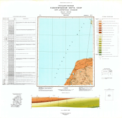 O-34-XXII. Геологическая карта СССР. Карта дочетвертичных отложений. Прибалтийская серия