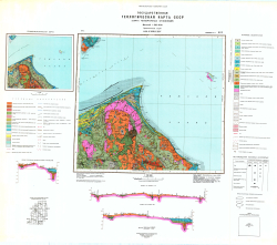 O-34-XXIII,XXIV. Государственная геологическая карта СССР. Карта четвертичных отложений. Прибалтийская серия
