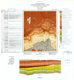 O-34-XXIX (Талсы). Государственная геологическая карта СССР. Карта дочетвертичных отложений. Прибалтийская серия
