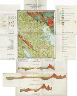 O-37-VIII. Геологическая карта СССР. Четвертичные отложения. Серия Тихвинско-Онежская