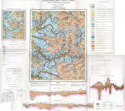 O-37-XVI (Пошехонье-Володарск). Государственная геологическая карта СССР. Карта четвертичных отложений. Московская серия
