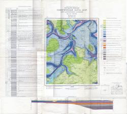 O-37-XXI (Углич). Государственная геологическая карта СССР. Карта дочетвертичных отложений. Московская серия