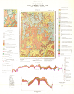 O-38-V (Ниж.Енангск). Государственная геологическая карта СССР. Карта четвертичных отложений. Мезенская серия