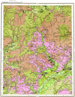 O-38-X. Геологическая карта СССР. Геологическая карта и карта полезных ископаемых четвертичных образований, гидрогеологическая карта. Мезенская серия
