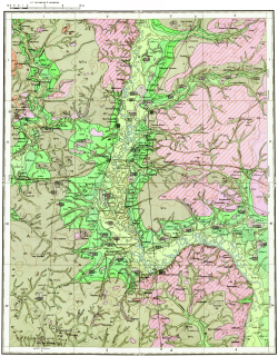 O-38-XVI. Геологическая карта СССР. Геологическая карта и карта полезных ископаемых четвертичных образований. Средневолжская серия
