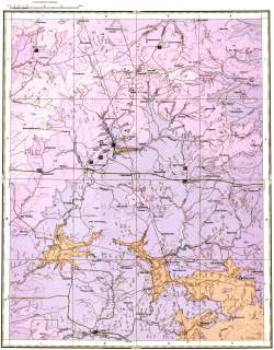 O-38-XVII. Геологическая карта СССР. Геологическая карта и карта полезных ископаемых дочетвертичных образований. Средневолжская серия