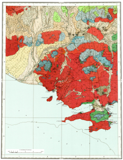 O-56-I. Геологическая карта СССР. Карта полезных ископаемых. Магаданская серия