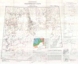 O-56 (Магадан), P-56,57 (Сеймчан). Государственная геологическая карта СССР (Новая серия). Карта полезных ископаемых