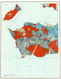O-56-VII,VIII. Геологическая карта СССР. Геологическая карта и карта полезных ископаемых дочетвертичных образований. Магаданская серия