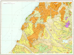 O-57-X,XI. Геологическая карта СССР. Геологическая карта и карта полезных ископаемых дочетвертичных образований. Западно-Камчатская серия