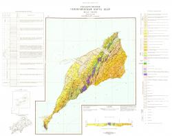 O-58-VIII,IX,XIV (о. Карагинский). Государственная геологическая карта СССР. Корякская серия
