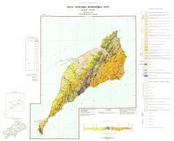O-58-VIII,IX,XIV (о. Карагинский). Государственная геологическая карта СССР. Корякская серия. Карта полезных ископаемых