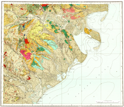 O-58-VII,VIII. Геологическая карта СССР. Западно-Камчатская серия