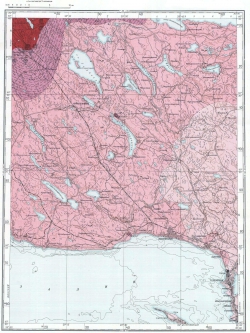 P-35-XXXVI. Геологическая карта СССР. Карельская серия