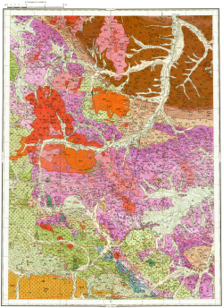 P-55-XXIX. Геологическая карта СССР. Геологическая карта и карта полезных ископаемых дочетвертичных образований. Верхнеколымская серия