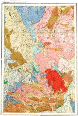 P-56-III. Геологическая карта СССР. Геологическая карта и карта полезных ископаемых дочетвертичных образований. Среднеколымская серия