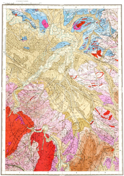 P-56-XVI. Геологическая карта СССР. Геологическая карта и карта полезных ископаемых дочетвертичных образований. Верхнеколымская серия