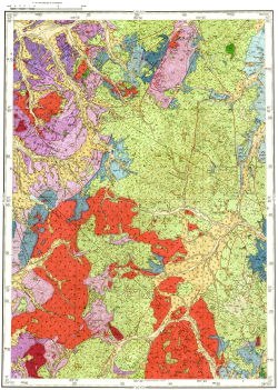 P-56-XXIV. Геологическая карта СССР. Геологическая карта и карта полезных ископаемых дочетвертичных образований. Магаданская серия
