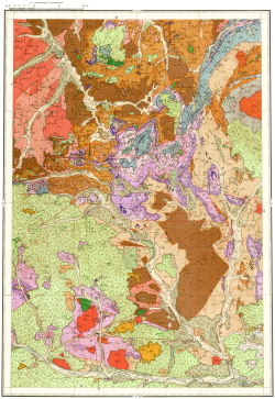 P-57-X. Геологическая карта СССР. Геологическая карта и карта полезных ископаемых дочетвертичных образований. Омолонская серия