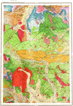 P-57-XI. Геологическая карта СССР. Геологическая карта и карта полезных ископаемых дочетвертичных образований. Омолонская серия