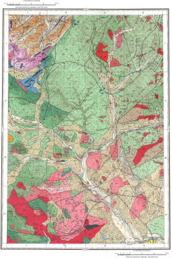 P-57-XII. Геологическая карта СССР. Геологическая карта и карта полезных ископаемых дочетвертичных образований. Омолонская серия