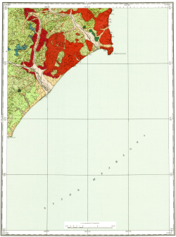 P-57-XXV. Геологическая карта СССР. Геологическая карта и карта полезных ископаемых дочетвертичных образований. Магаданская серия