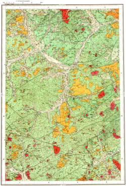 P-58-II. Геологическая карта СССР. Геологическая карта и карта полезных ископаемых дочетвертичных образований. Еропольская серия