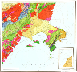 P-58-XIX,XX,XXV (п-ов Итканский). Геологическая карта СССР. Геологическая карта и карта полезных ископаемых дочетвертичных образований. Магаданская серия