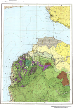 P-58-XV (м. Астрономический). Геологическая карта СССР. Геологическая карта и карта полезных ископаемых дочетвертичных образований. Корякская серия