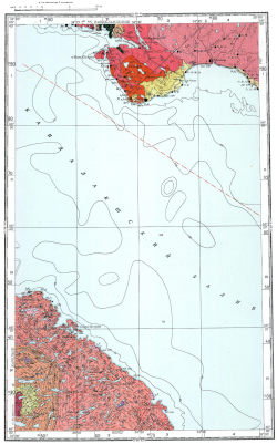 Q-36-XVII. Геологическая карта СССР. Геологическая карта и карта полезных ископаемых дочетвертичных образований. Карельская серия