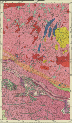 Q-37-III. Геологическая карта СССР. Кольская серия