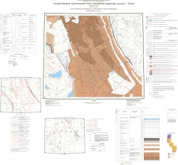 Q-39-VII, VIII (соп. Бол. Коврига). Государственная геологическая карта Российской Федерации. Издание второе. Карта полезных ископаемых и закономерностей их размещения. Тиманская серия